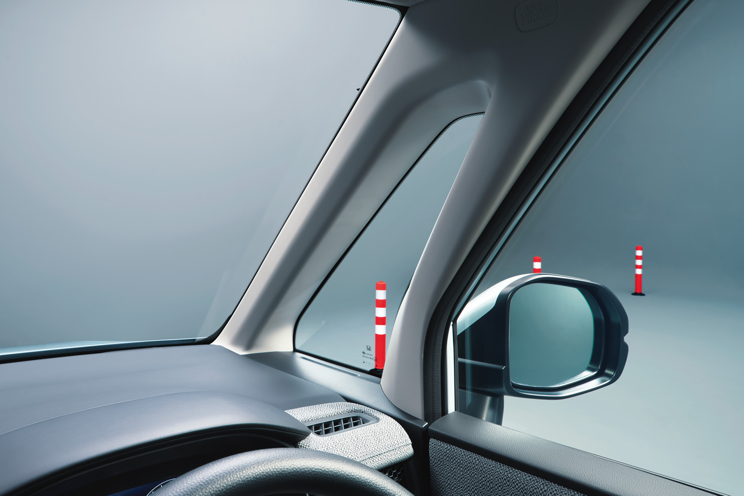 Redesigned A-pillars for better view and easy to drive