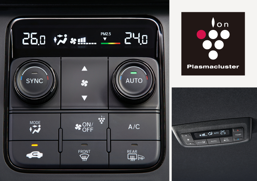Dual Zone Fully Automatic Air Conditioning (with Plasmacluster Technology)