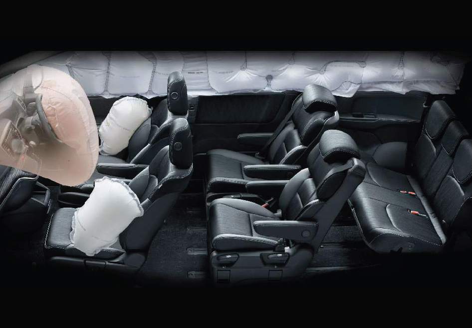FRONT DUAL I-SRS AIRBAGS & FRONT SIDE & CURTAIN AIRBAGS