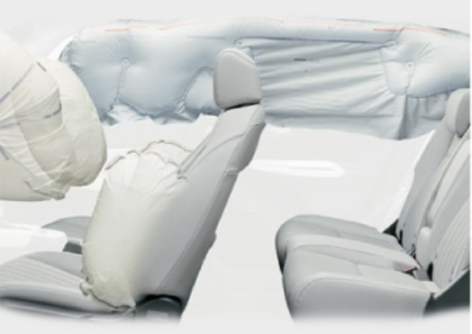 Front dual i-SRS Airbags and Front-side & Curtain Airbags